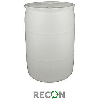 Natural 55 Gallon Drum, Closed Top, HDPE, Reconditioned