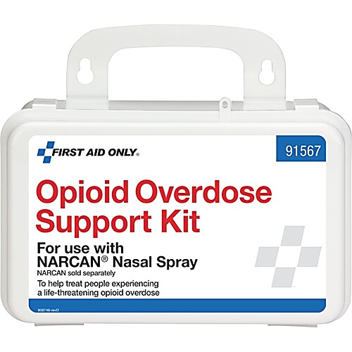 Opioid Overdose Support Kit, Plastic, Without NARCAN® Nasal Spray