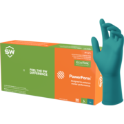 SW® PowerForm® PF-12TL Extended-Cuff Teal 6.2mil Heavy-Duty Nitrile Exam Gloves