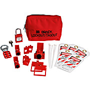 Electrical Breaker Lockout Tagout Kit with Nylon Safety Padlock in Pouch