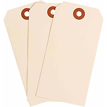 Blank Manila Tags, 4.75" H x 2.375" W, Cardstock 1000PK