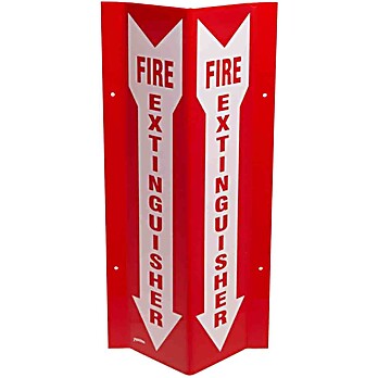 Tall Fire Extinguisher Signs
