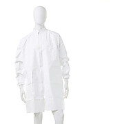 Tyvek® IsoClean® Lab Coats with Serged Seams and Laydown Collar