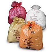 Autoclavable Biohazard Waste Bags Polypropylene w/ Indicator, Flat Seal, Coreless Roll