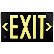 Molded-Plastic Photoluminescent Exit Sign