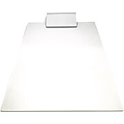 White 1/4' thick poly board withWhite poly clip.  for all cleanroom applications.
