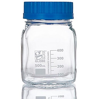 Globe Glass™ Square Media Bottles