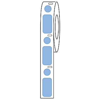 Label/Dot Combo Rolls for 1.5 mL Tubes
