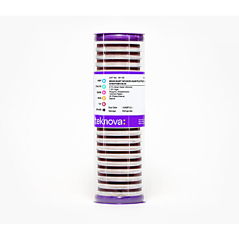Brain Heart Infusion Agar Plates with Streptomycin-50, Sterile