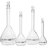 Glass Volumetric Flasks Class B with Glass Stopper