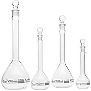 Glass Volumetric Flasks Class A with Glass Stopper