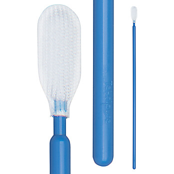 Teknipure Polyester Medium Head Swab with a long handle, 6.417" (16.30 cm)