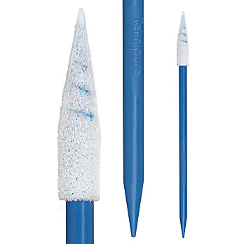 Teknipure Pointed Spiral Foam Dual End Swab, 2.626" (6.67 cm)