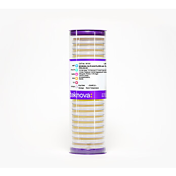 M9 Minimal Salts Agar Plates w/ 1% Glucose, Proline-250, Sterile