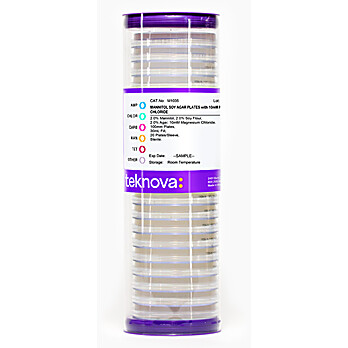 Mannitol Soy Agar Plates with 10mM Magnesium Chloride, Sterile