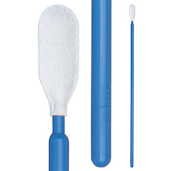 Teknipure Microfiber Nonwoven Medium Head Swab with long handle, 6.417" (16.30 cm)