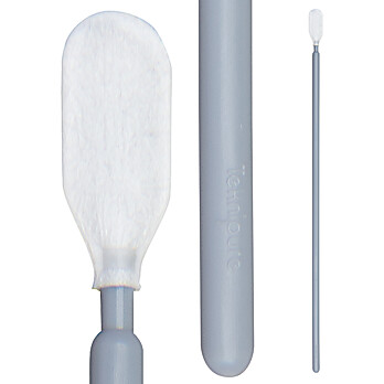 Teknipure Medium Head Microfiber Woven ESD Swab with Long Handle, 6.417" (16.30 cm)