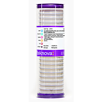LB Luria Agar Plates with 1.6% Skim Milk and Spectinomycin-100, Sterile
