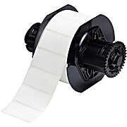 Self-Laminating Vinyl Wrap Around Labels, All White, for B33 Printers - 1" x 2”