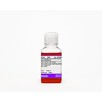 Tryptic Soy Broth with 5% Sheep's Blood and 0.001% Pyridoxal-HCl, Sterile