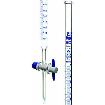 Burette, 50mL, Class A, PTFE Stopcock