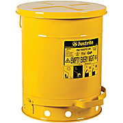 Oily Waste Can, 10 gallon (34L), Foot-Operated Self-Closing Cover