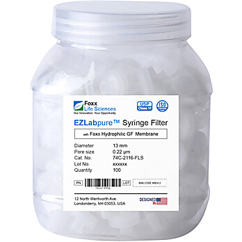EZlabpure™ Glass Fiber (GF) Syringe Filter