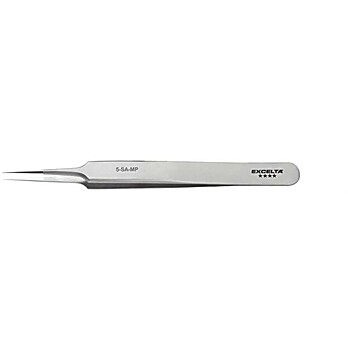 Tweezers - 3 Star Straight Tapered Ultra Fine Point - Anti-Mag. SS - Mirror Polished Tips