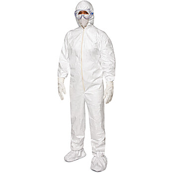 IsoClean IC105S Coveralls with Hood and Boots, Clean Processed