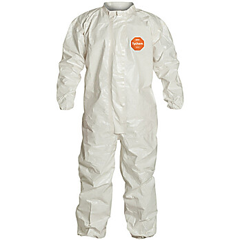 Tychem® 4000 Coveralls with Collar, Elastic Wrists & Ankles (Taped Seams)