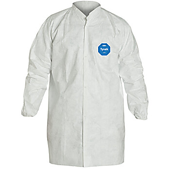 Tyvek® 400 Frocks with Mandarin Collar & Elastic Wrists