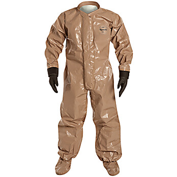 Tychem® 5000 Coveralls with Collar, Attached Gloves & Socks