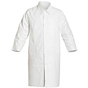 Tyvek® IsoClean® Lab Coats with Serged Seams and Laydown Collar