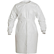 Tyvek® IsoClean® Gowns with Serged Seams and Bound Neck with Ties