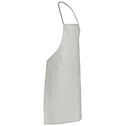 Apron,SL, Tychem, Bib style, White, Bound Neck & Ties, 28 x 36, Universal One Size, 50/case