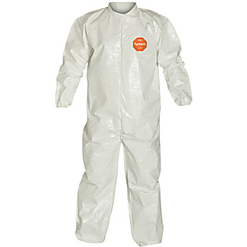 Tychem® 4000 Coveralls with Collar, Elastic Wrists & Ankles (Bound Seams)
