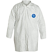 Tyvek Frock. Collar. Front Snaps, White