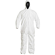 Tyvek® IsoClean™ Coveralls, Zipper Front, Hooded