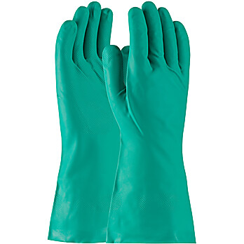 Unsupported Nitrile, Unlined with Raised Diamond Grip - 15 Mil