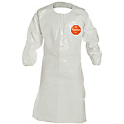 Tychem® 4000 Sleeved Aprons, 44" Long (Snaps at Neck)