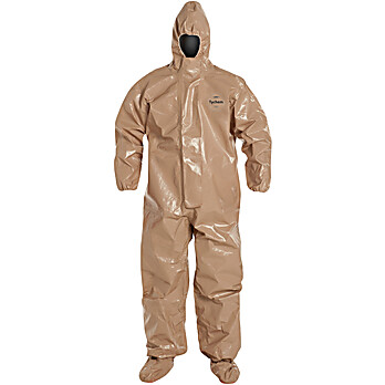 Tychem® 5000 Coveralls with Respirator Fit Hood, Elastic Wrists & Attached Socks