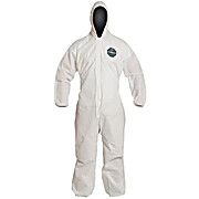 ProShield® 10 Coveralls with Hood, Elastic Wrists & Ankles - White