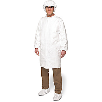 IsoClean® IC263 Frock, Elastic Wrists, Set-In Sleeves, Bulk Packaged