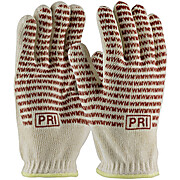 Double-Layered Cotton Seamless Knit Hot Mill Glove with Double-Sided EverGrip™ Nitrile Coating - 24 oz, Size Large