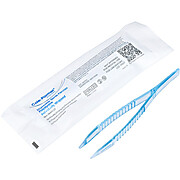 Polystyrene Lab Forceps/Tweezers with Serrated Blunt Tips, Sterile