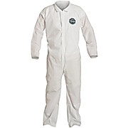 ProShield® 10 Coveralls with Collar, Open Wrists & Ankles - White