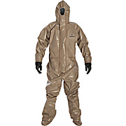 Tychem® 5000 Coveralls with Respirator Fit Hood, Attached Gloves & Socks