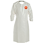 Tychem® 4000 Sleeved Aprons, 52" Long (Bound Yoke Neck)