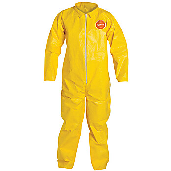Tychem® 2000 Coveralls with Collar, Open Wrists & Ankles (Serged Seams)
