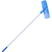 Extendable Aluminum Handle, 4'-6' & Collapsible Polyethylene Frame, Blue, 5" x 16"